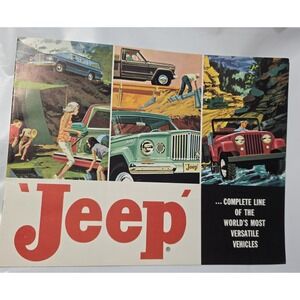 1962 Willys Jeep Complete Line Brochure Dealer Catalog